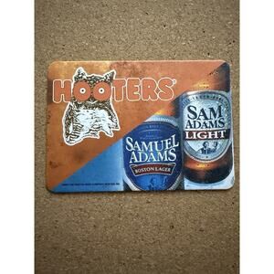 VTG Lot of 3 Hooters Owl Samuel Adams Beer Coaster Bar Pub